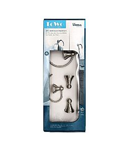 3PC Venus Bathroom Hardware Set Wall Mount Satin Nickle