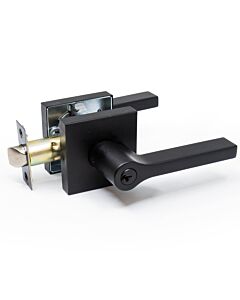 TG Entry Door Lever Square Black