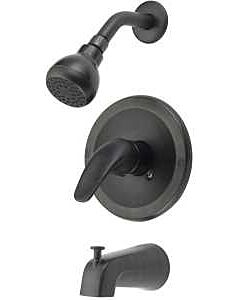 Tub & Shower Faucet Single Handle Venetian Bronze Finish