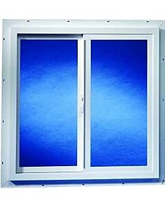 24X24 Utility Slider Window Clear Tempered