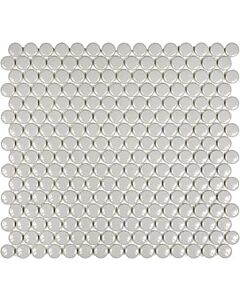 3/4" Soho Grey Penny Mosaic