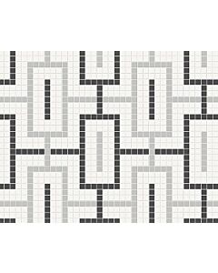 Anatolia Soho Midnight Blend Chain Mosaic, Matte 11.4" x 11.4"