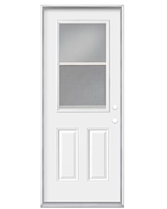 Steel Door 36" Left Hand Inswing Vinyl Clad, 6-5/8" Frame with Venting Insert