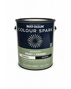 Rust-Oleum Colour Spark Interior Paint + Primer – Clay Mask Green (Eggshell) 3.78L
