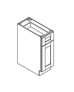 12" Base Cabinet - Grey Shaker - 12"W x 34.5"H x 24"D