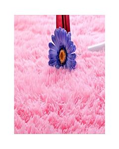 SUPER SOFT SHAG PINK 5X7 RUG