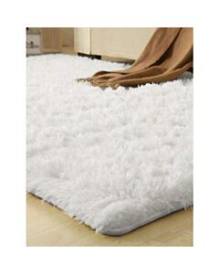 SUPER SOFT SHAG WHITE 5X7 RUG