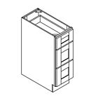 18" Drawer Bank Base Cabinet - Grey Shaker - 18"W x 34.5"H x 24"D