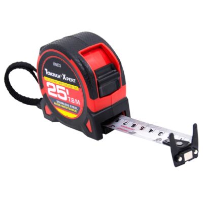 25' Stainless Steel Tape Measure – 7.5 m x 1" – Metric/Imperial – Double Sided