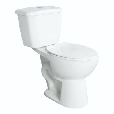 2-Piece Toilet Dual Flush 4L/6L Elongated Bowl White