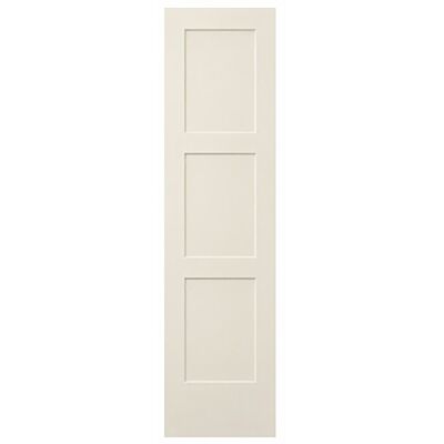 26" Birkdale 3-Panel Smooth Interior Door Slab – Primed White