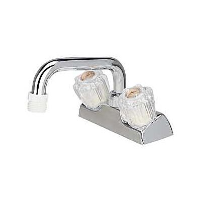 Laundry Faucet 2 Handle Non Metal Chrome Plated Finish