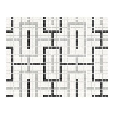 Anatolia Soho Midnight Blend Chain Mosaic, Matte 11.4" x 11.4"