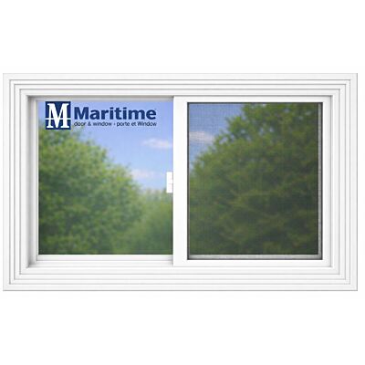 Maritime Door & Window 36" x 23" White Horizontal Slider Window
