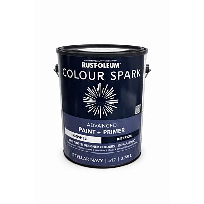 Rust-Oleum Colour Spark Interior Paint + Primer – Stellar Navy (Eggshell) 3.78L