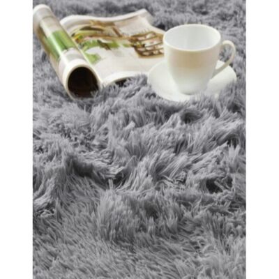 SUPER SOFT SHAGG GREY 5X7 RUG